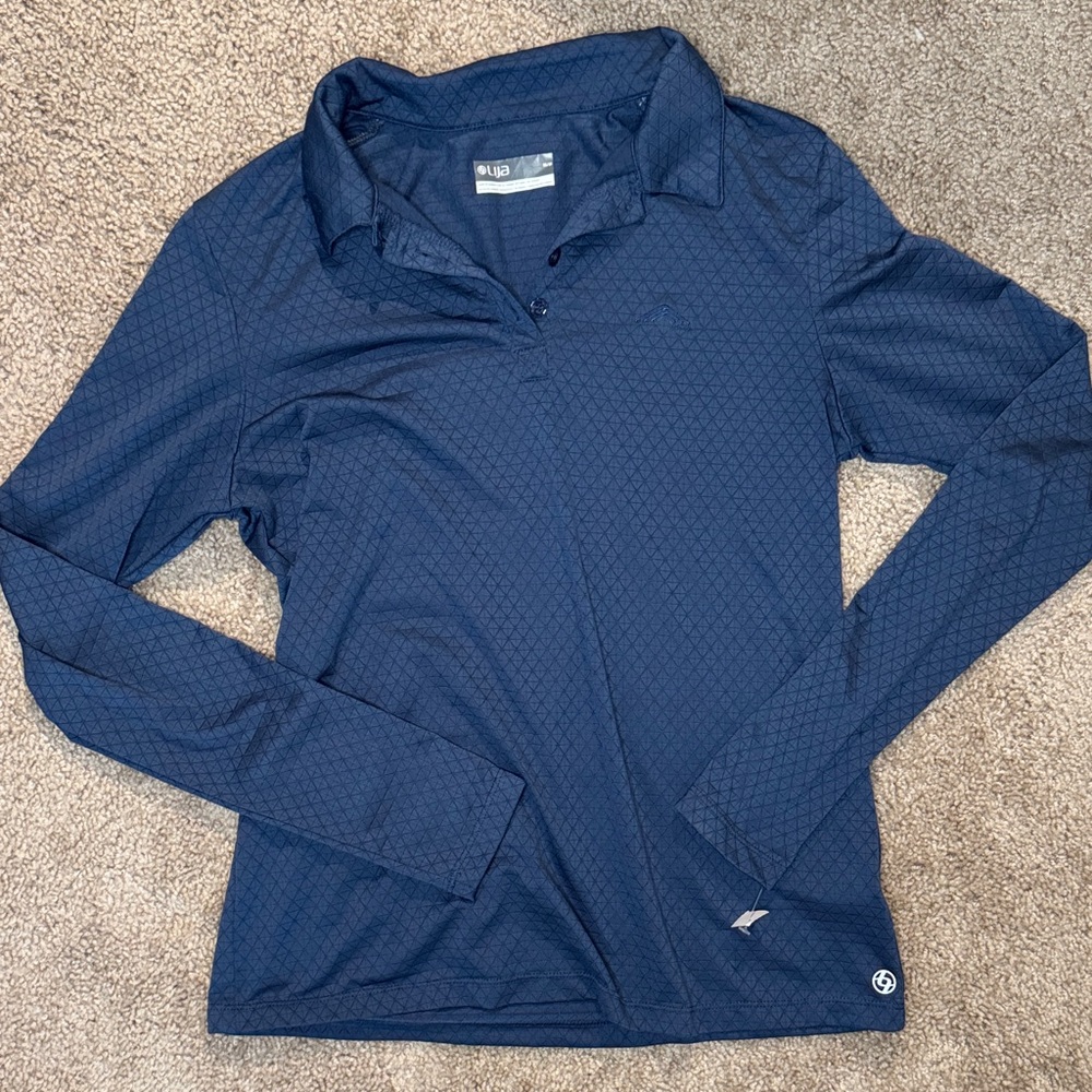 Lija Diamond Patterned Navy Shirt